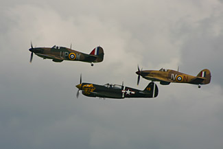 Hurricanes and P-40