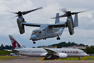 Bell Boeing MV-22B Osprey and Boeing 787 Dreamliner
