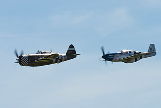 The Eagle Squadron P-51C and P-47