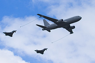Itlian AF Boeing KC-767A and Typhoons