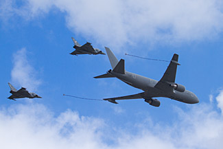 Itlian AF Boeing KC-767A and Typhoons