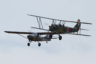 Auster AOP 11 and Polikarpov Po2