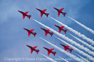 RAF Arerobatic Display Team - the Red Arrows