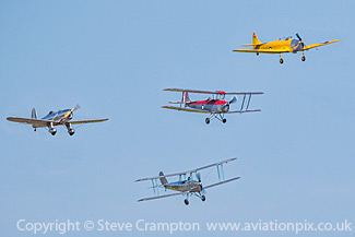 Ryan ST-A, Blackburn B2, Tiger Moth and Magister
