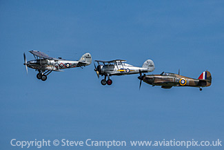 Hawker Demon, Gloster Gladiator and Hawker Hurricane