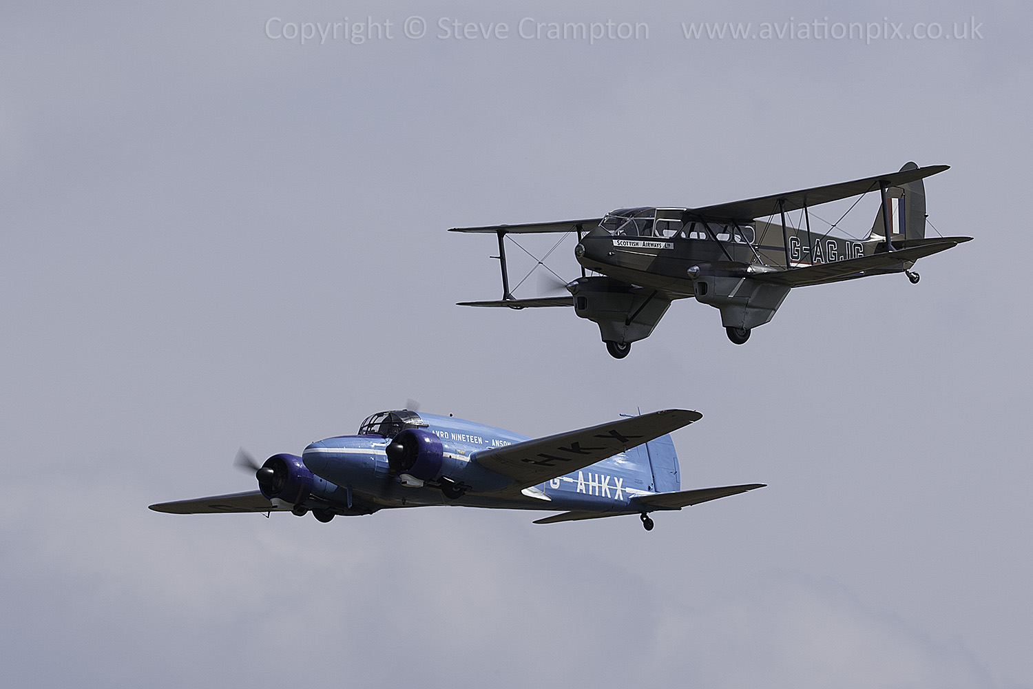 Avro Anson and De Havilland Dragon Rapide