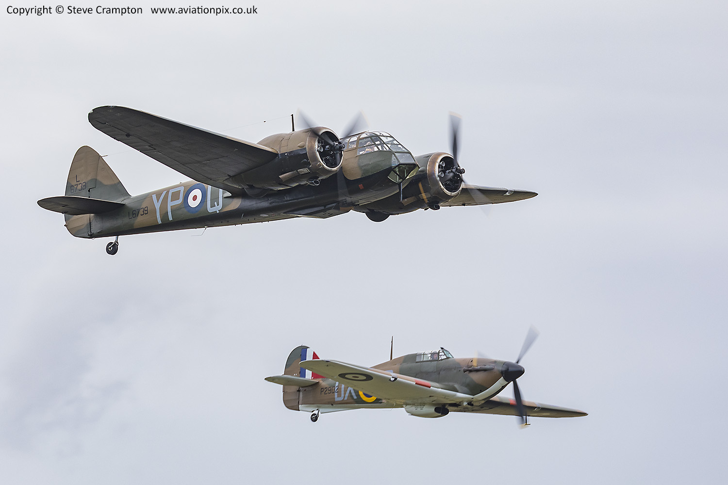 Bristol Blenheim and Hawker Hurricane