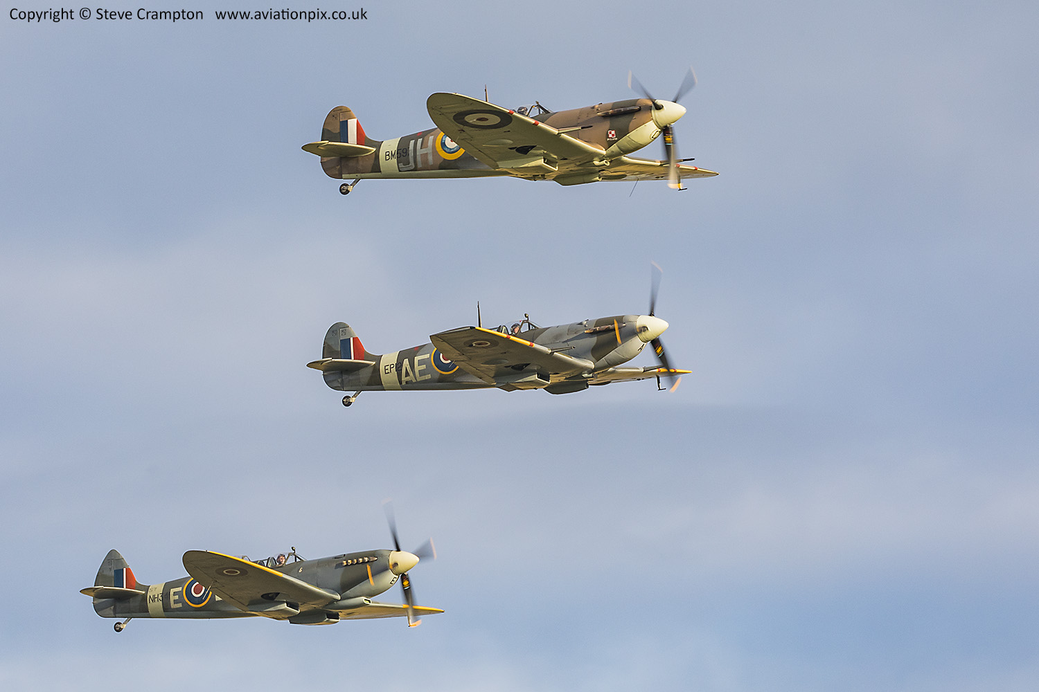 Spitfires over Duxford