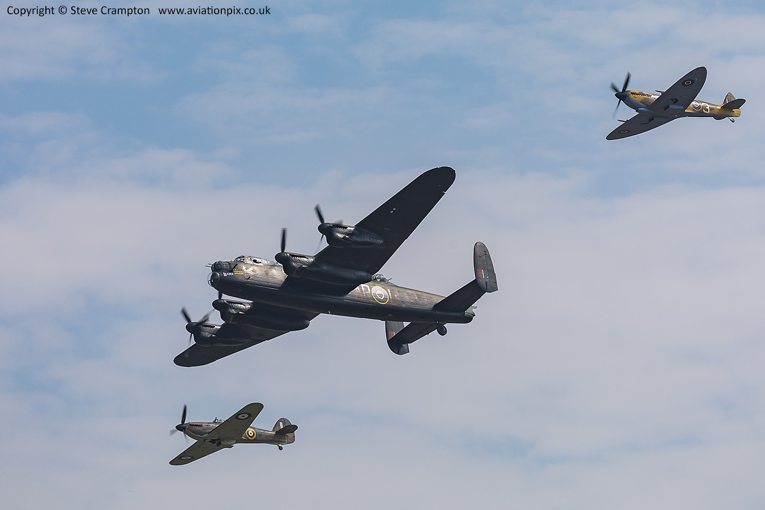 Spitfire, Hurricane, Lancaster (RAF BBMF)