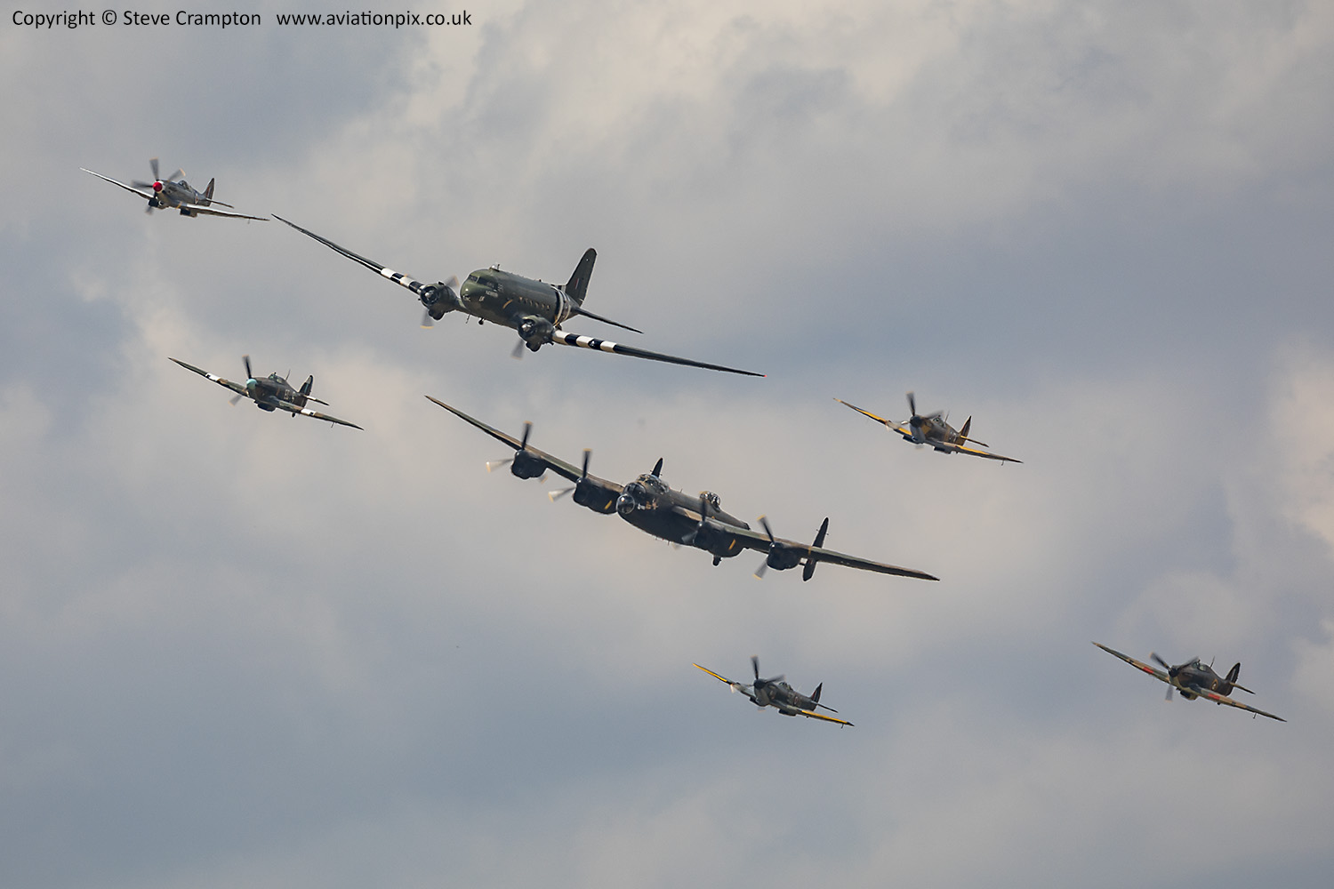 Battle of Britain Memorial Flight Trenchard plus formation
