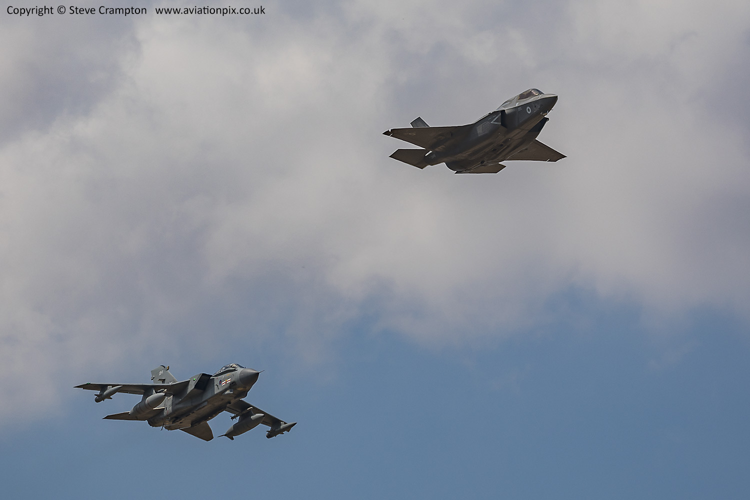 Tornado GR4 and F35B Lightning II (RAF)