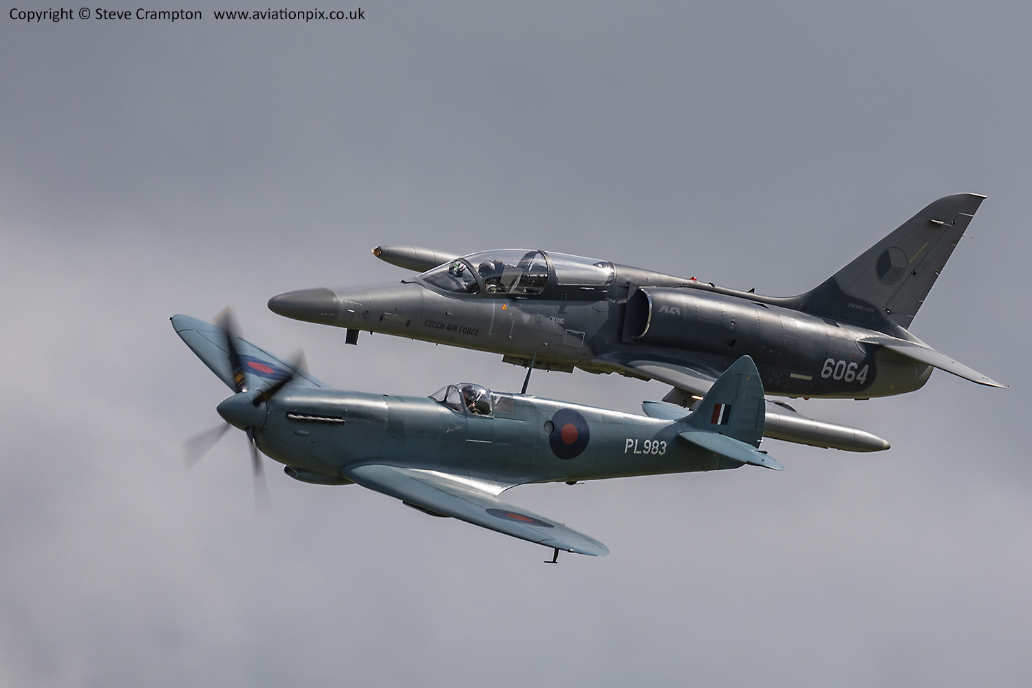 Czech AF L-159 Alca and Spitfire PR.XI