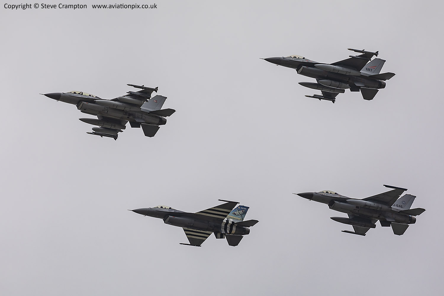 Nato 70th anniversary flypast F-16s