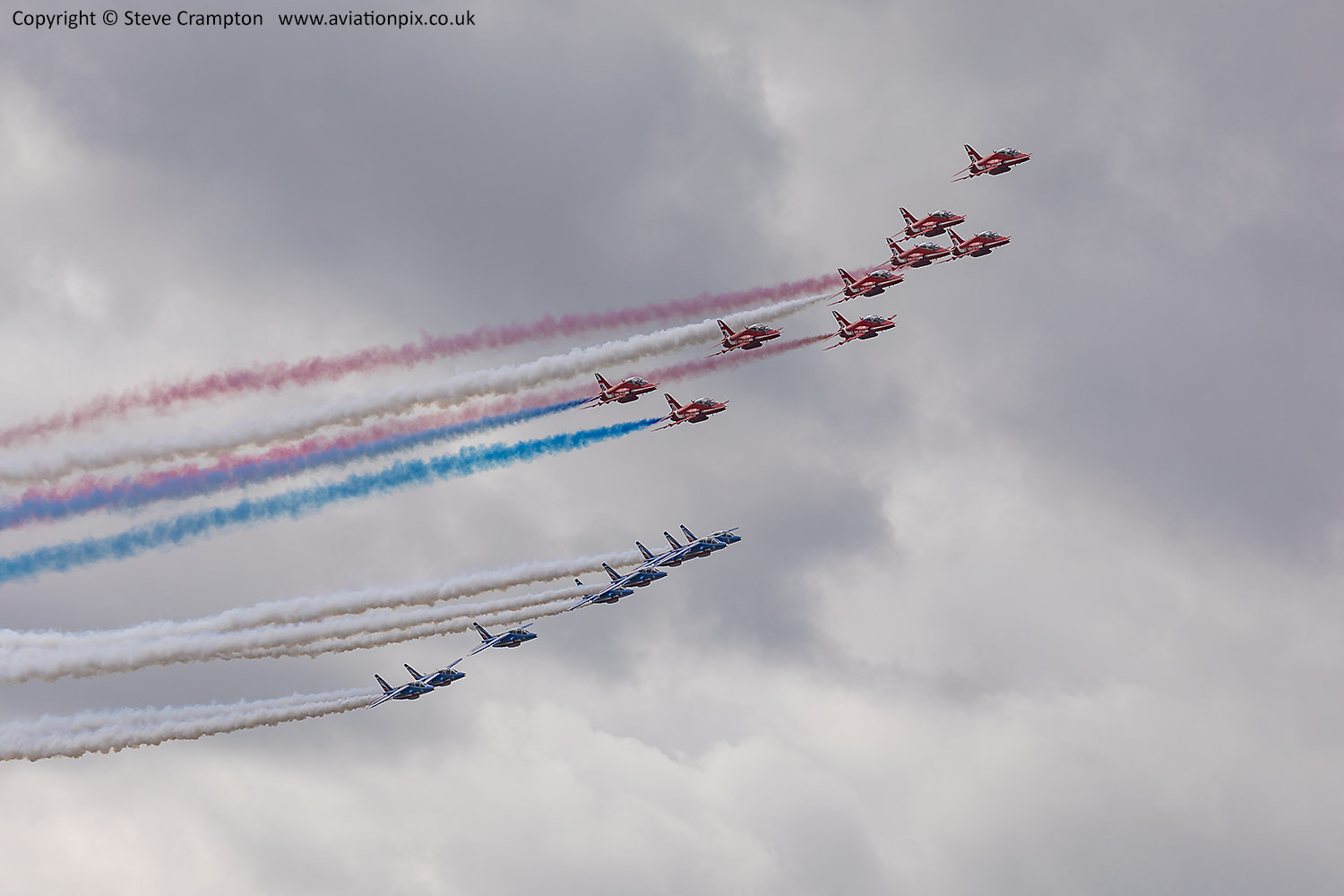 Red Arrows and Patrouille de France