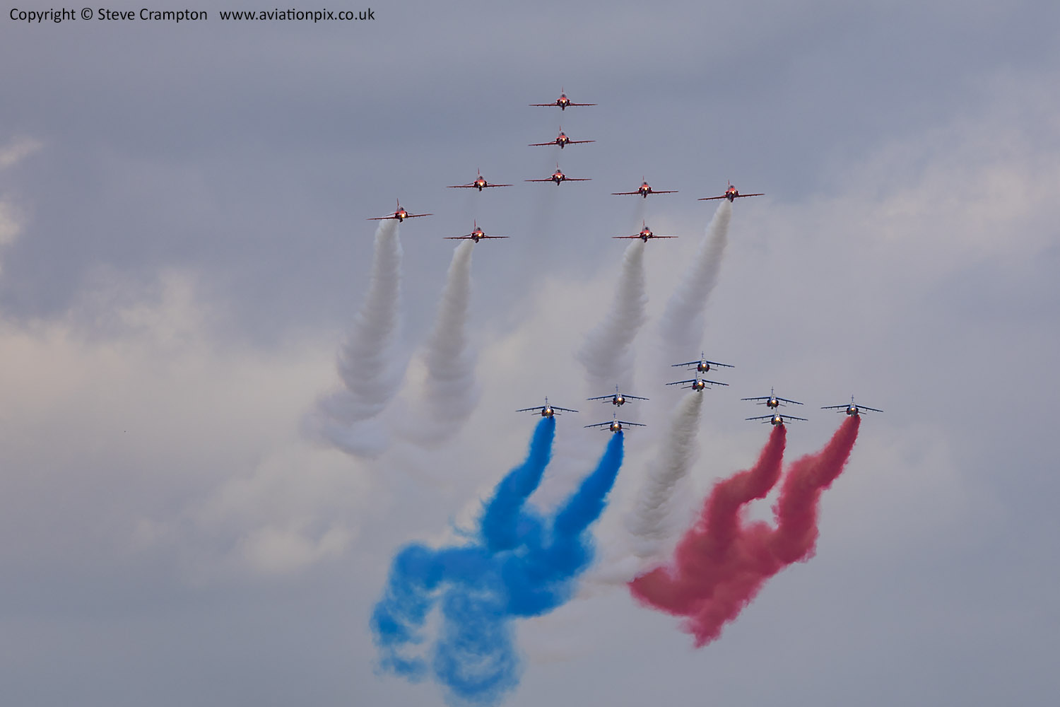 Red Arrows and Patrouille de France