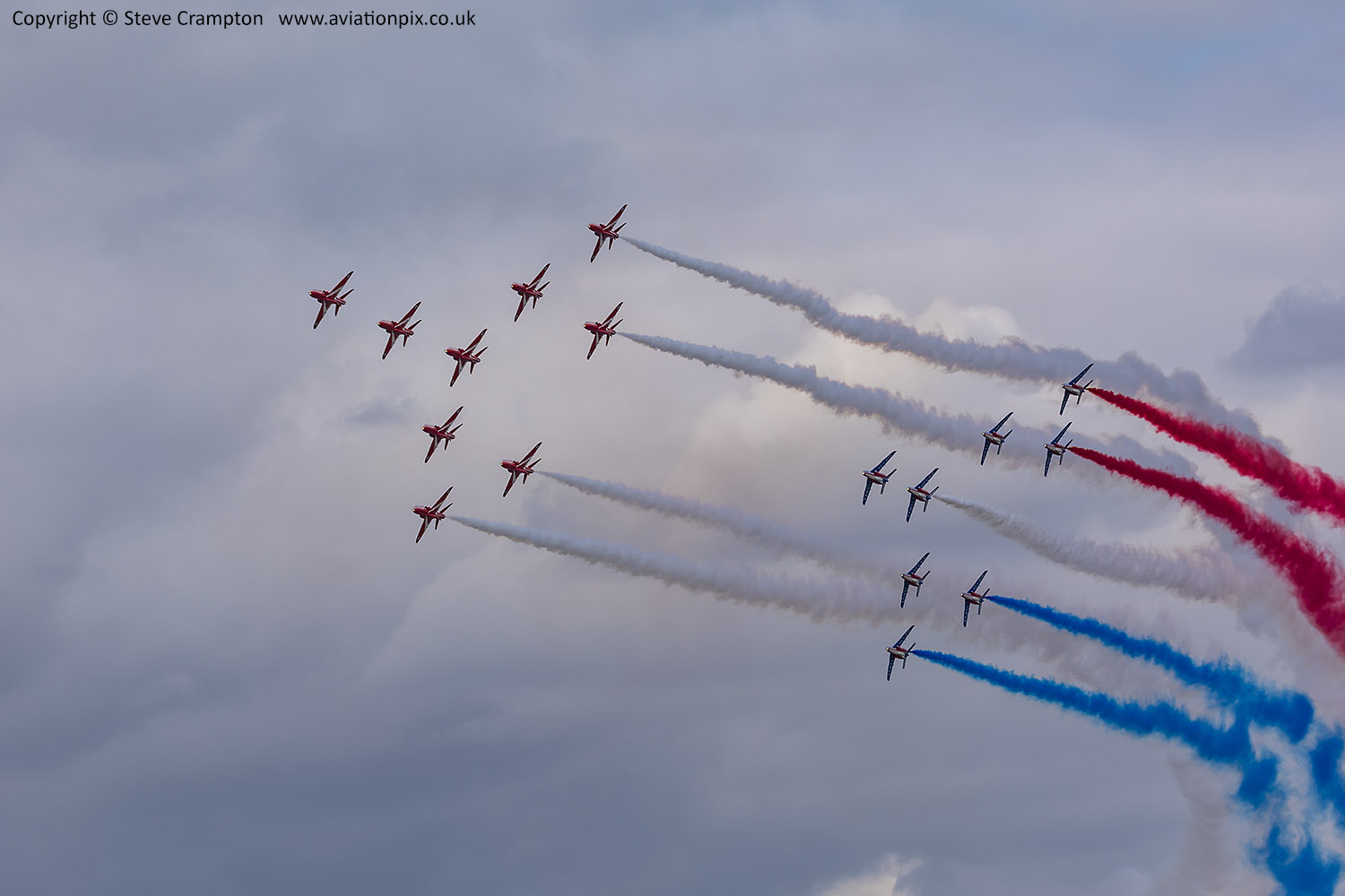 Red Arrows and Patrouille de France