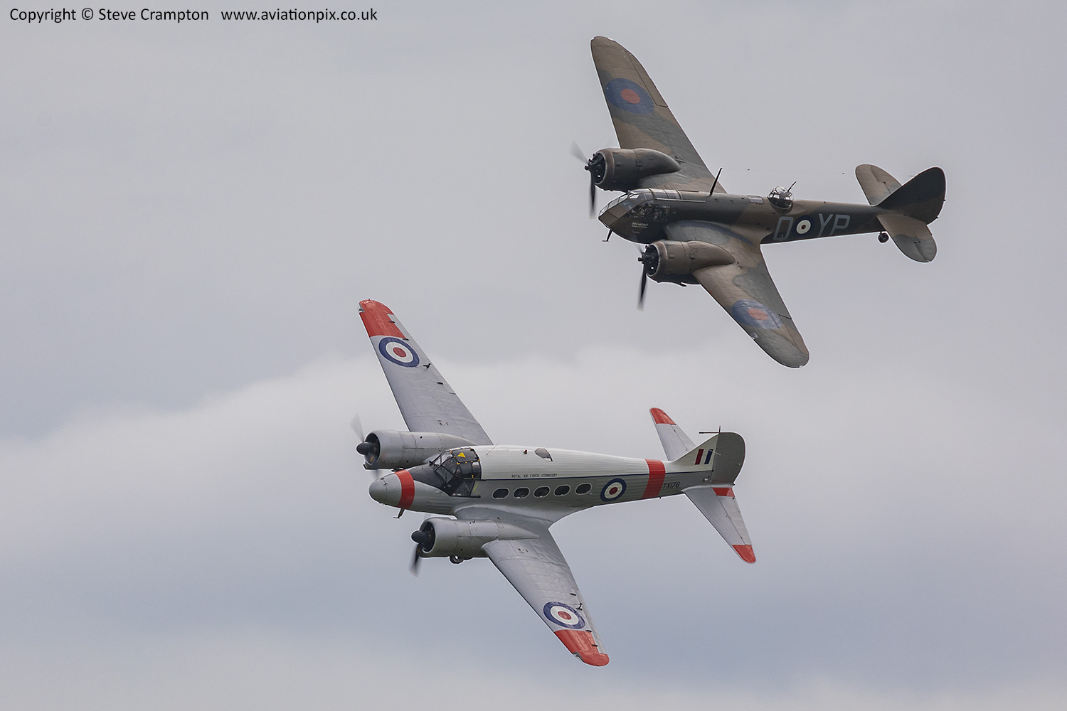 Avro Anson and Bristol Blenheim