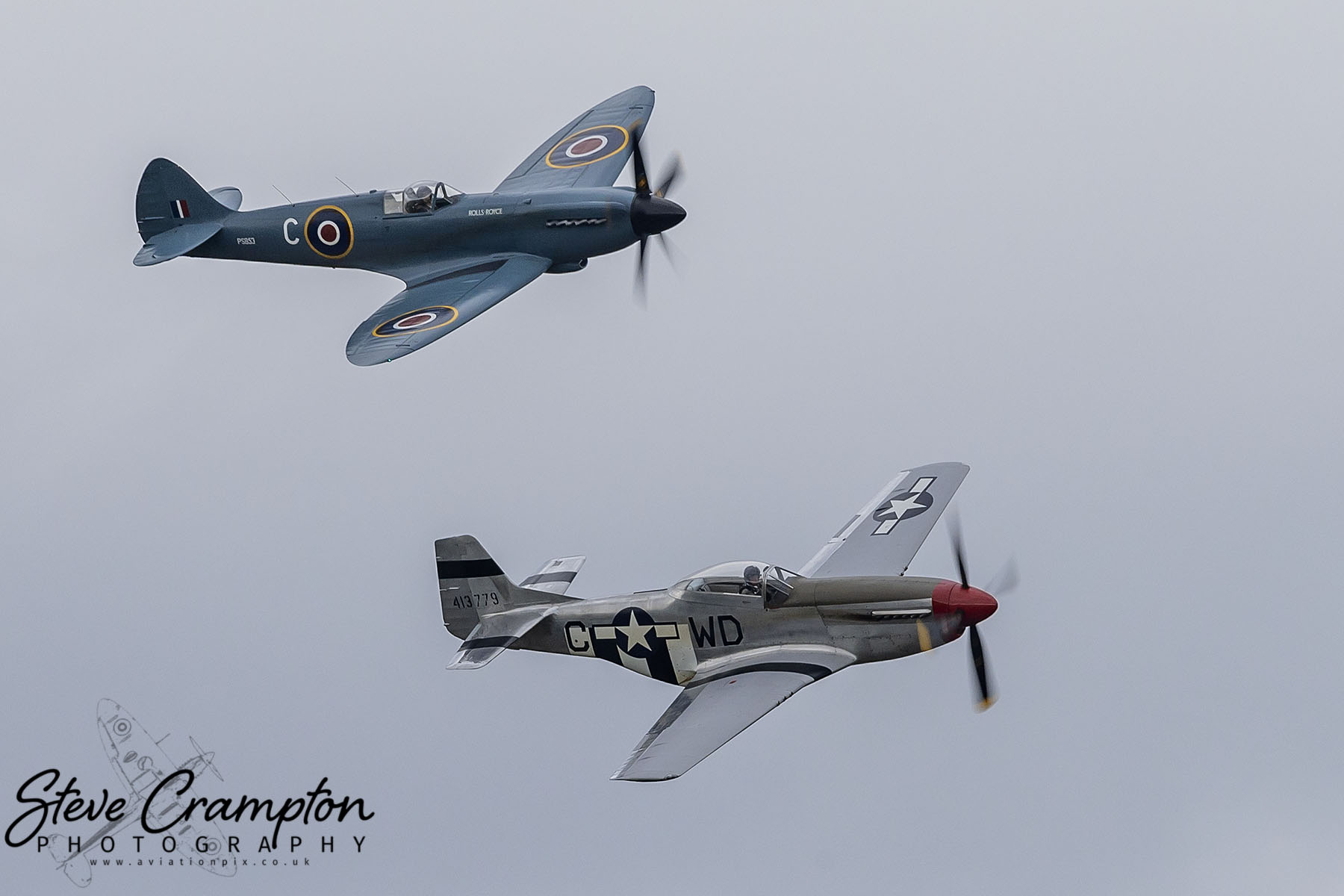 North American P-51D Mustang and Supermarine Spitfire PR.XIX