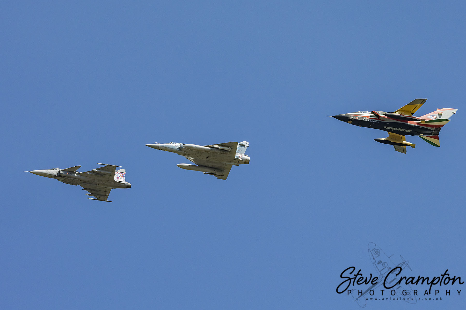 Nato 75th Anniversary Flypast - Gripen, Mirage 2000D and Tornado