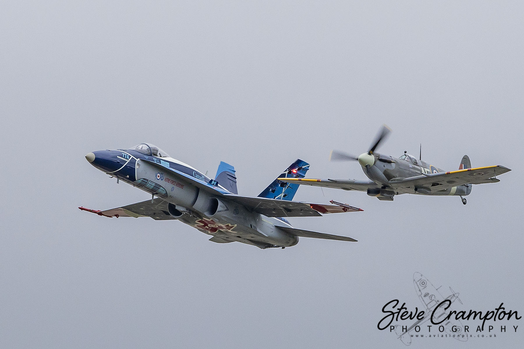McDonnell Douglas CF-188 Hornet and Supermarine Spitfire