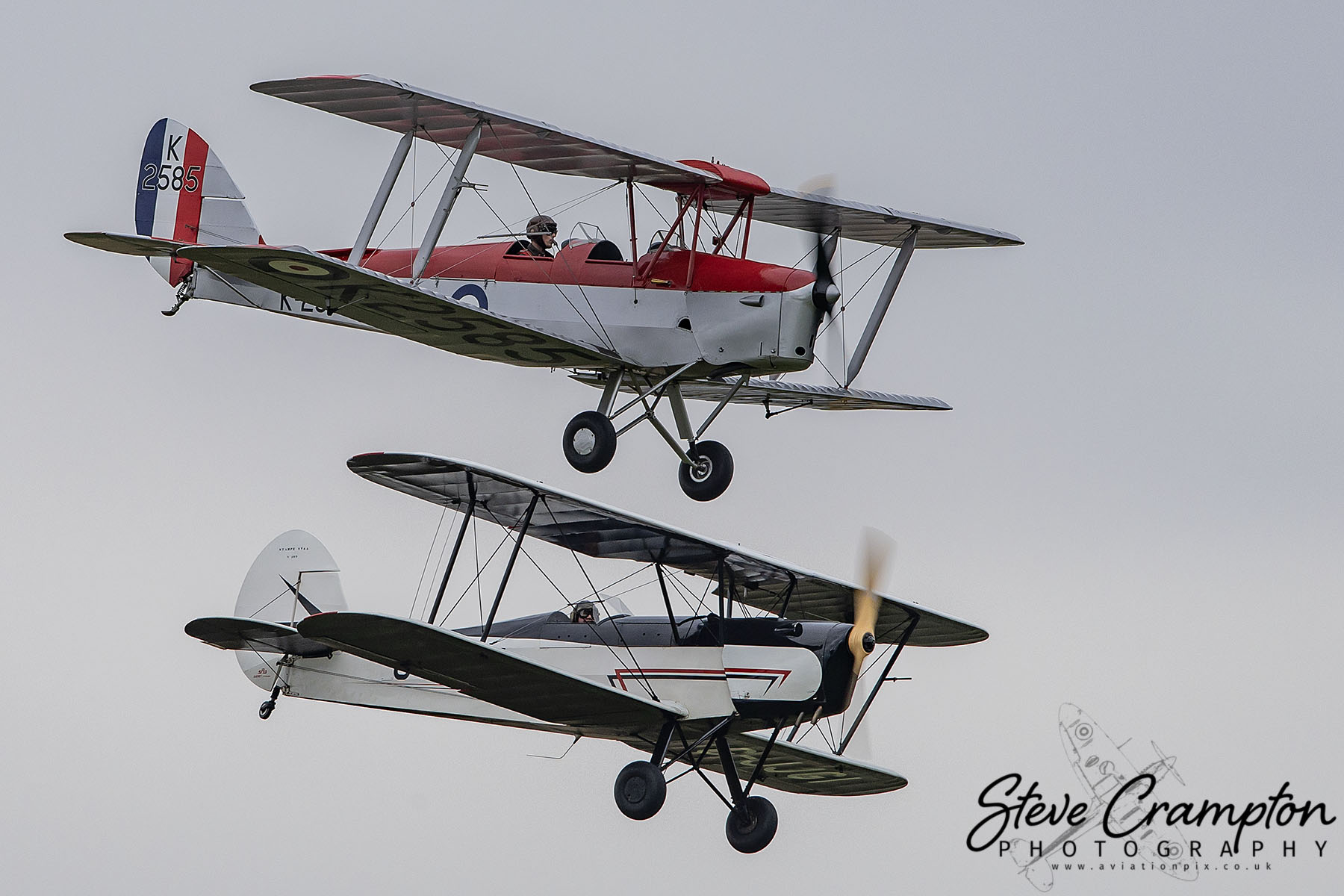 De Havilland Tiger Moth and Stampe-Vertongen SV.4